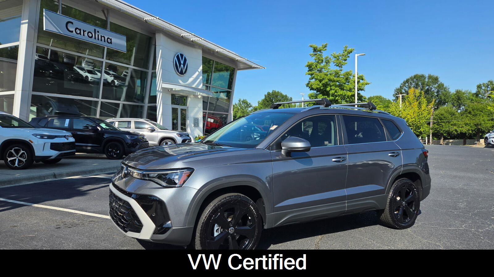 Platinum Gray Metallic 2025 Volkswagen Taos SUV / Crossover All-Wheel Drive Automatic