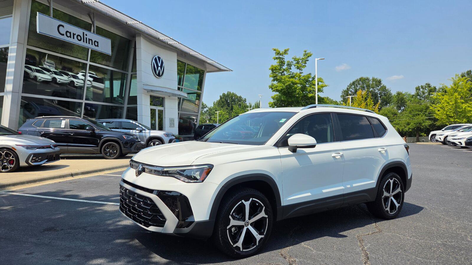 Pure White 2025 Volkswagen Taos SUV / Crossover All-Wheel Drive Automatic