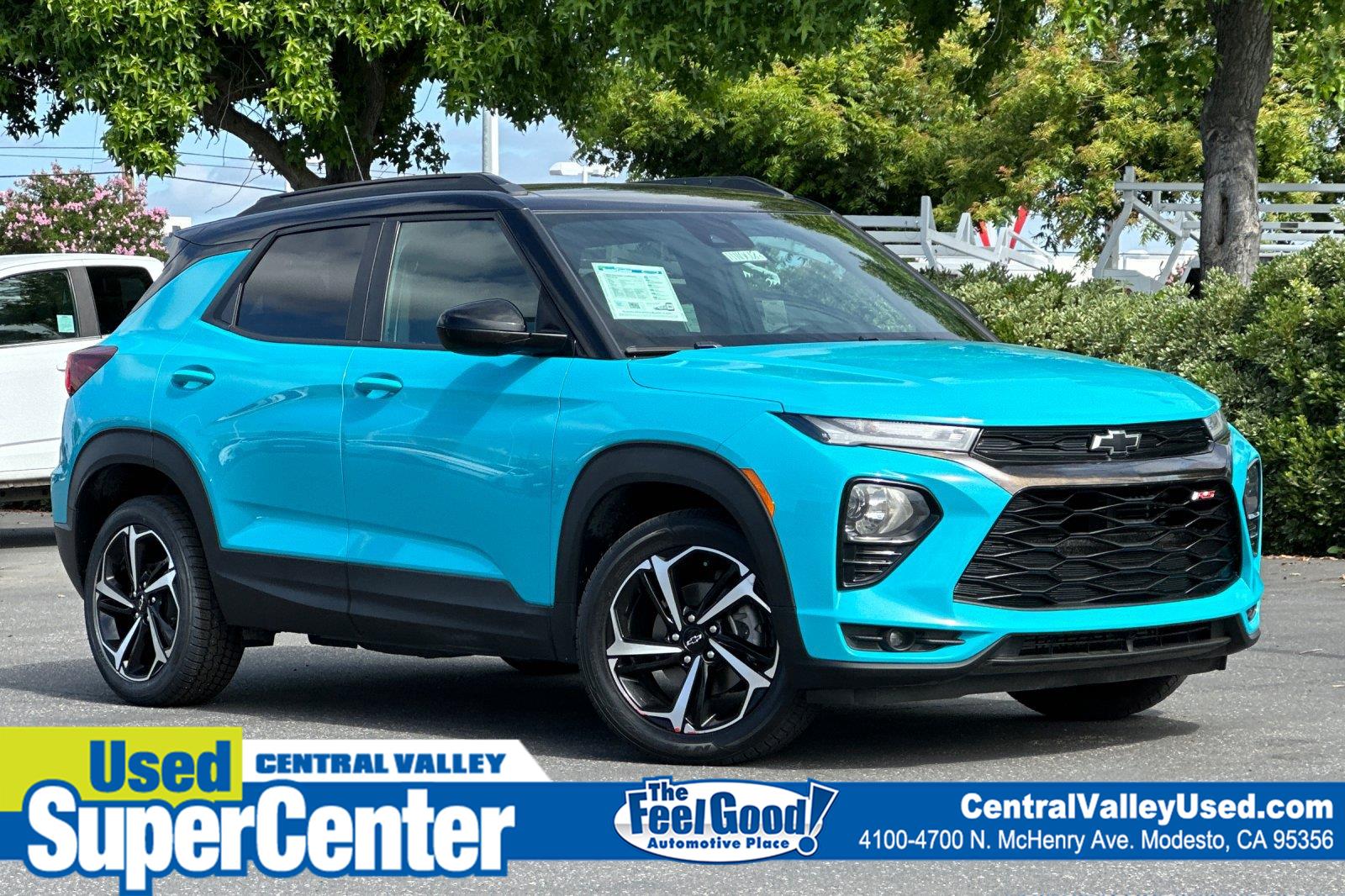 Oasis Blue 2022 Chevrolet Trailblazer SUV / Crossover Front-Wheel Drive Continuously Variable Transmission