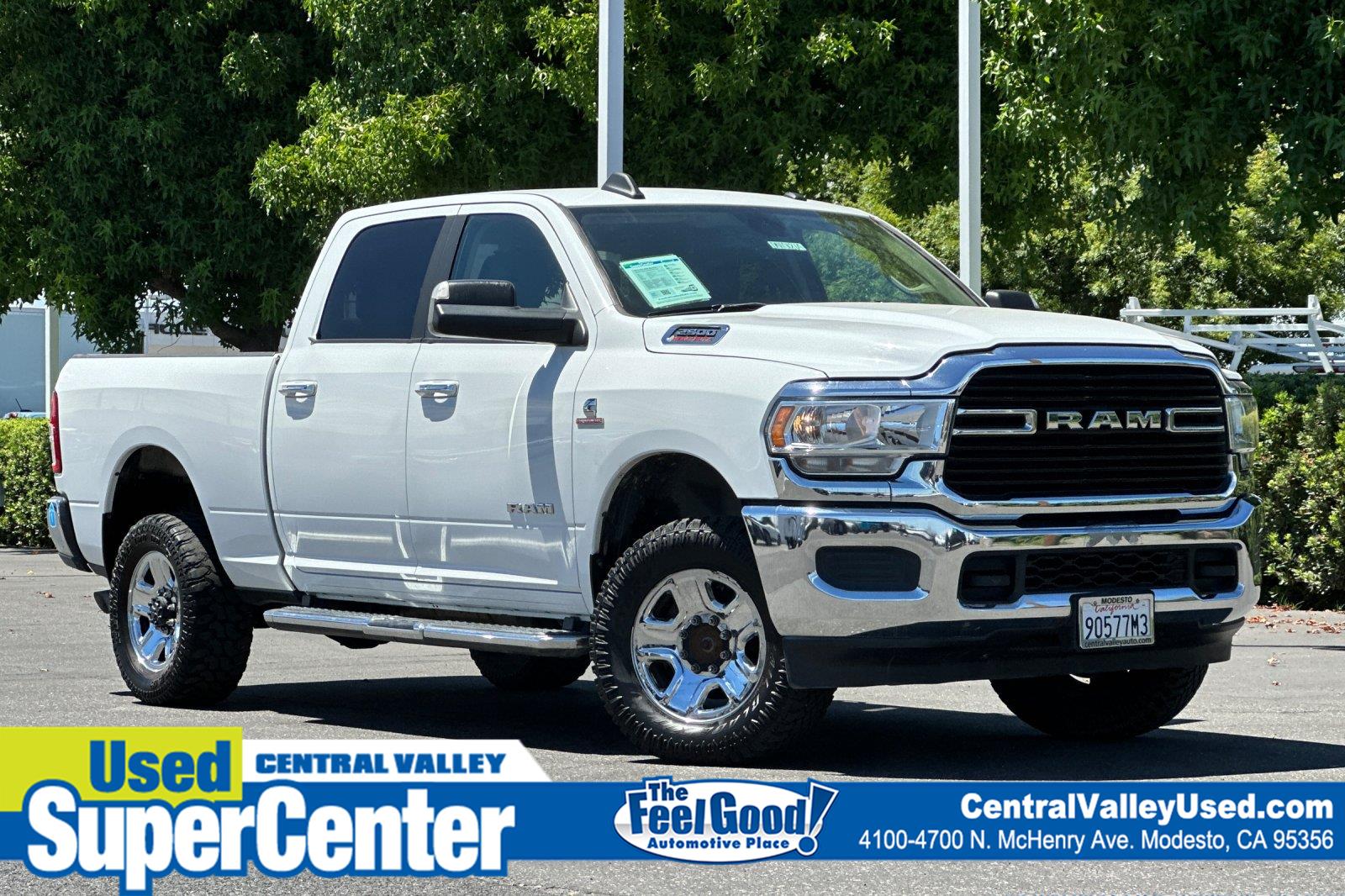 Bright White Clearcoat 2019 RAM 2500 Pickup Truck Four-Wheel Drive 6-Speed Automatic