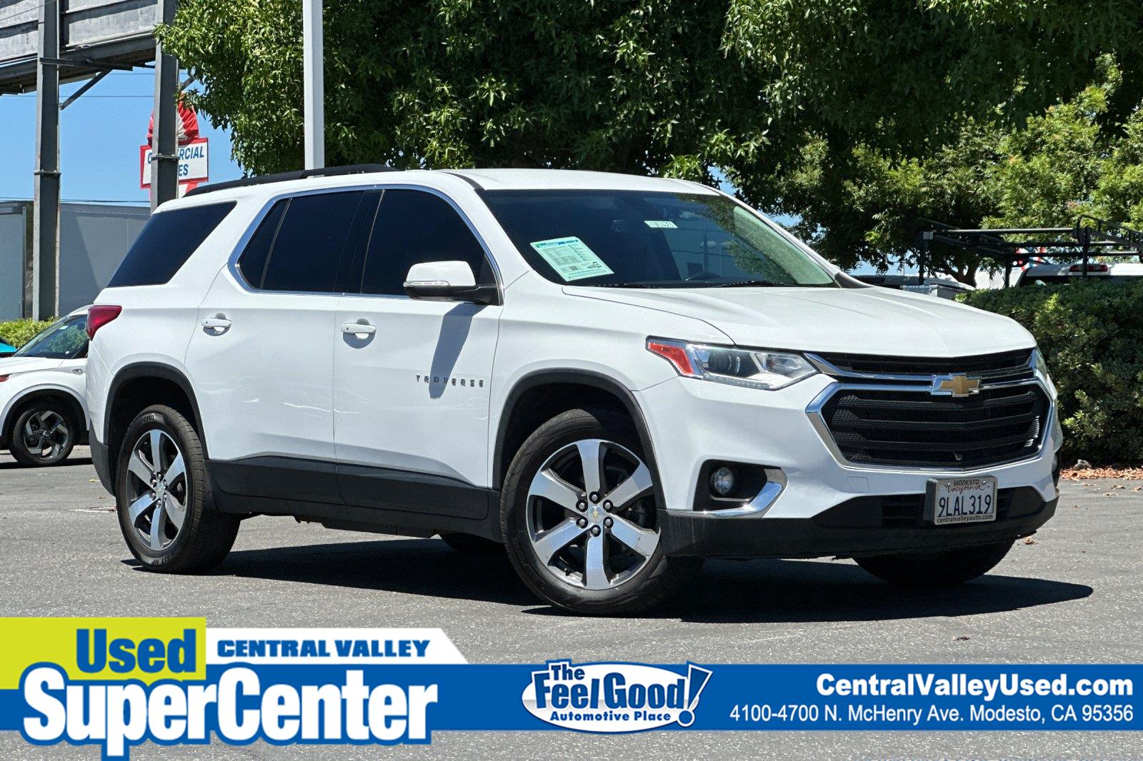 Summit White 2021 Chevrolet Traverse SUV / Crossover Four-Wheel Drive 9-Speed Automatic