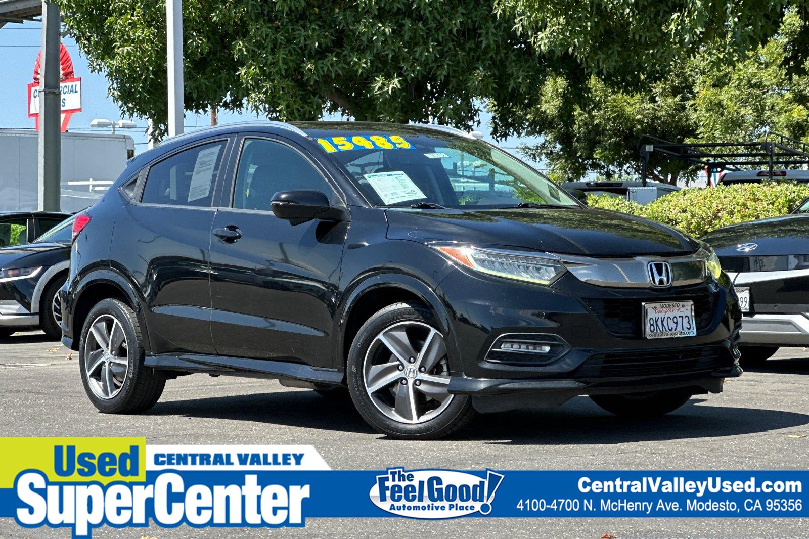 Crystal Black Pearl 2019 Honda HR-V SUV / Crossover All-Wheel Drive 7-Speed CVT