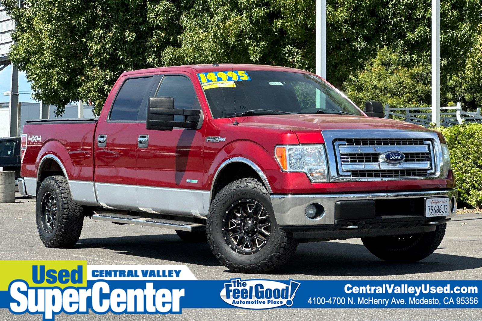 Red 2013 Ford F-150 Pickup Truck Four-Wheel Drive 6-Speed Automatic