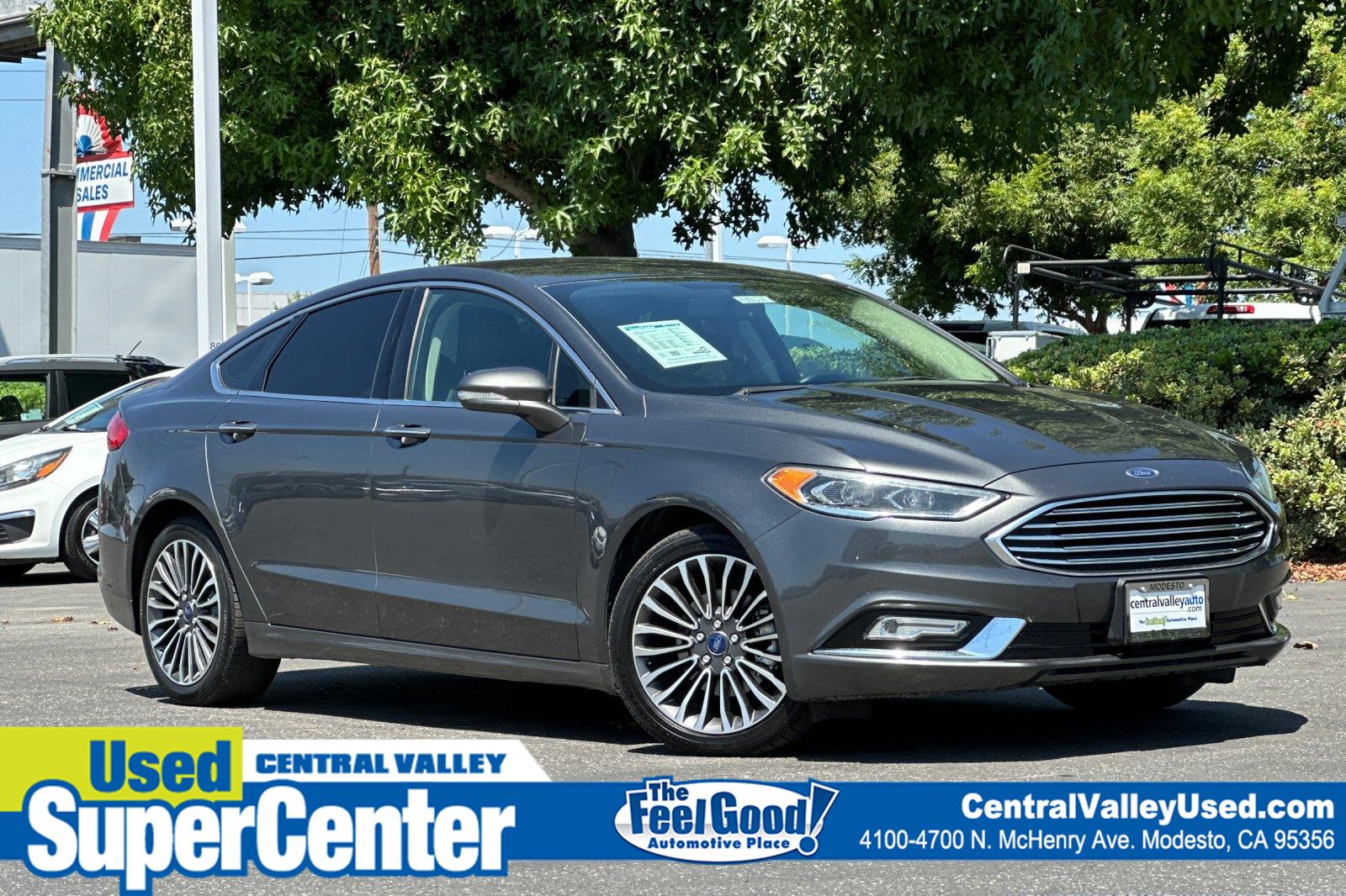 Gray (Magnetic) 2017 Ford Fusion Sedan Front-Wheel Drive 6-Speed Automatic