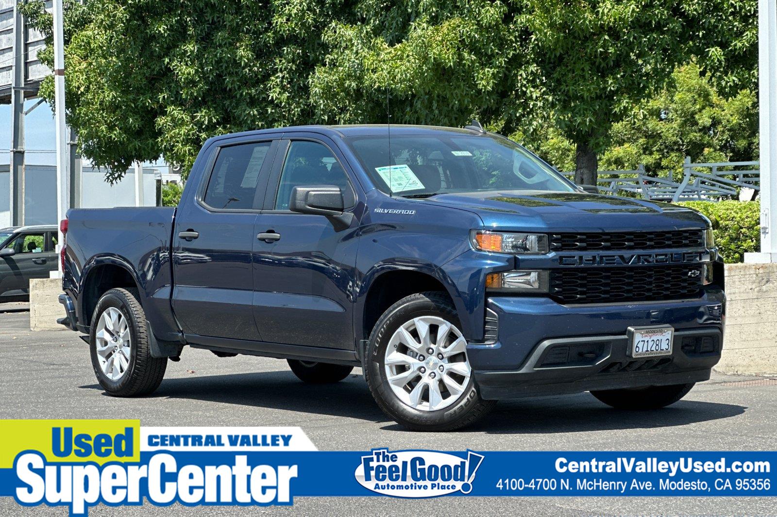 Northsky Blue Metallic 2022 Chevrolet Silverado 1500 Pickup Truck 4X2 8-Speed Automatic