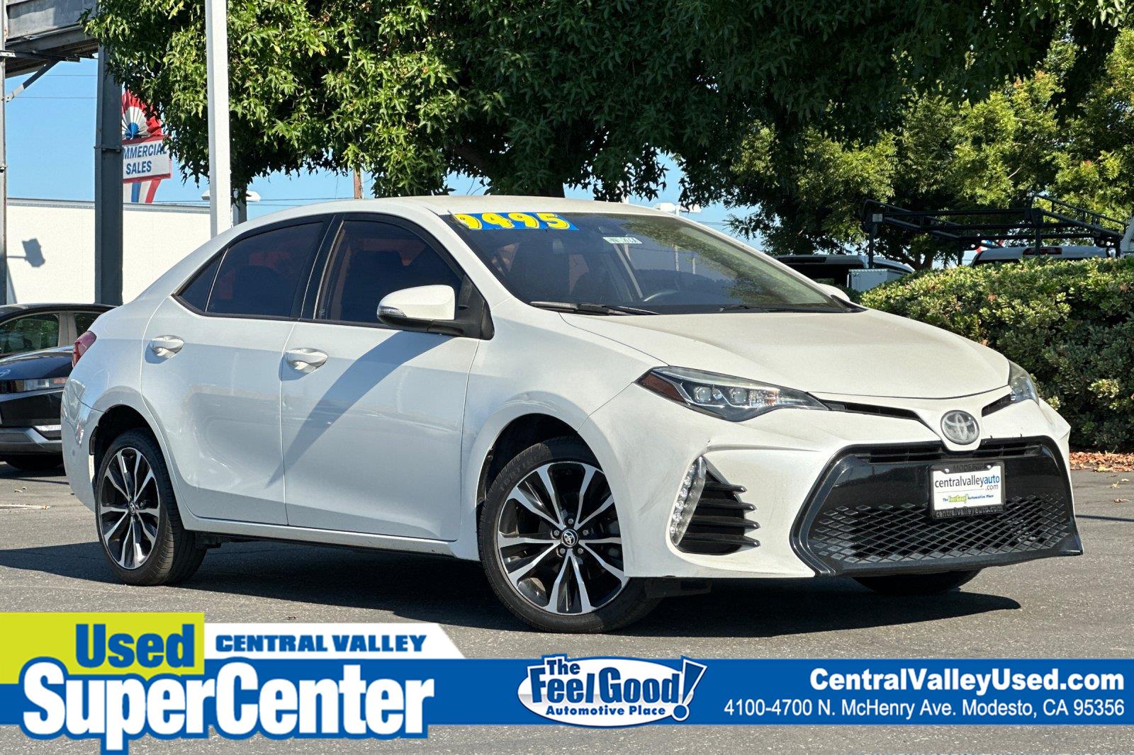 White (Blizzard Pearl) 2017 Toyota Corolla Sedan Front-Wheel Drive 7-Speed CVT