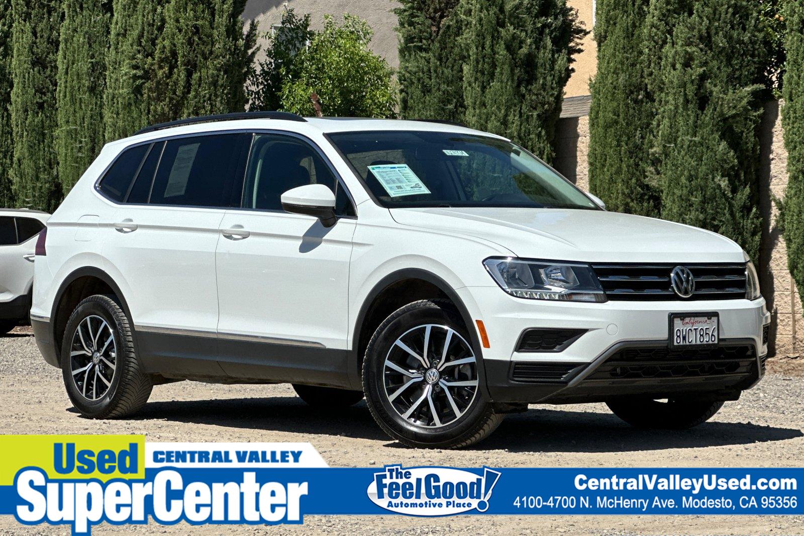 Platinum Gray Metallic 2021 Volkswagen Tiguan SUV / Crossover All-Wheel Drive Automatic