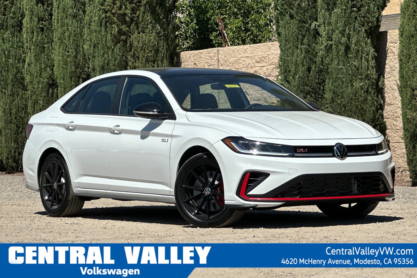 Pure White w/Deep Black Roof 2026 Volkswagen Jetta GLI Sedan Front-Wheel Drive Automatic