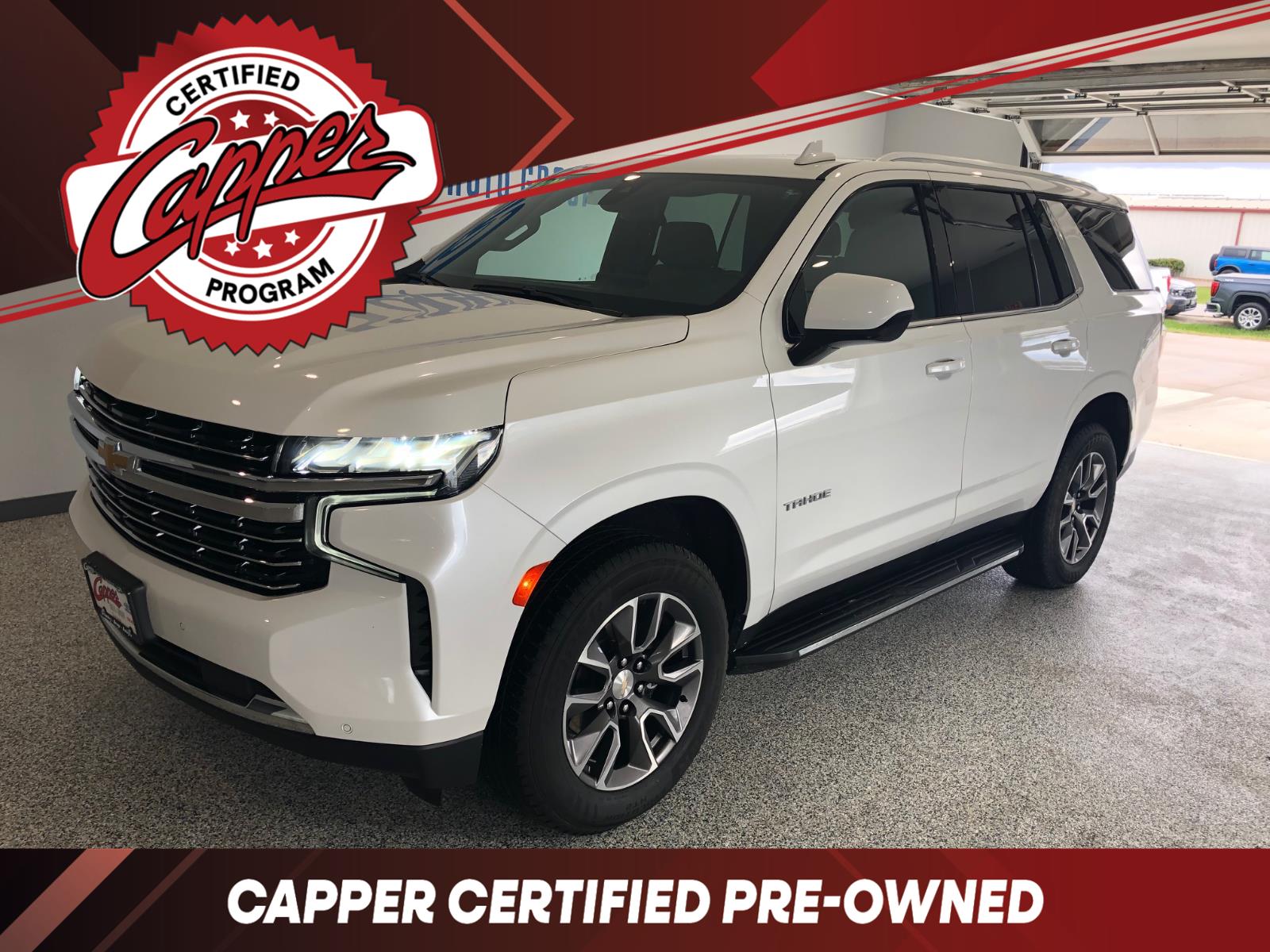 White (Iridescent Pearl Tricoat) 2022 Chevrolet Tahoe SUV / Crossover Four-Wheel Drive Automatic