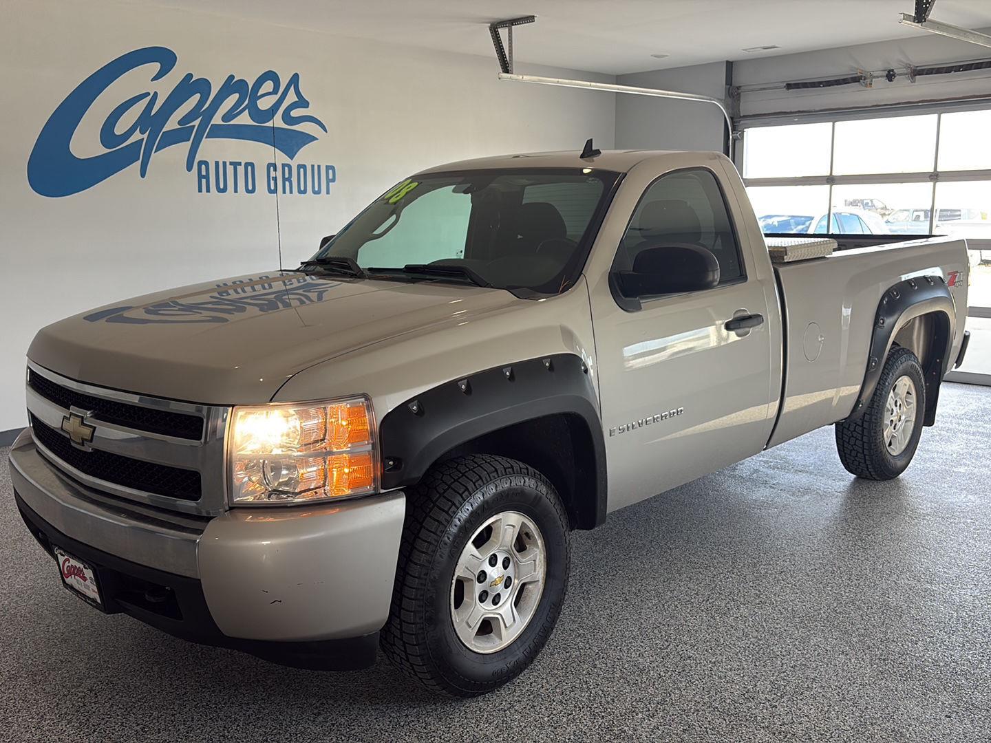Silver Birch Metallic 2008 Chevrolet Silverado 1500 Pickup Truck Four-Wheel Drive 4-Speed Automatic