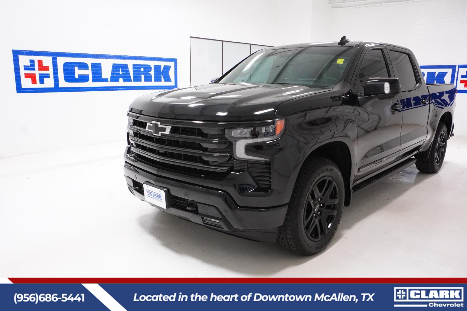 Black 2024 Chevrolet Silverado 1500 High Country Crew Cab 4WD Pickup Truck Four-Wheel Drive Automatic