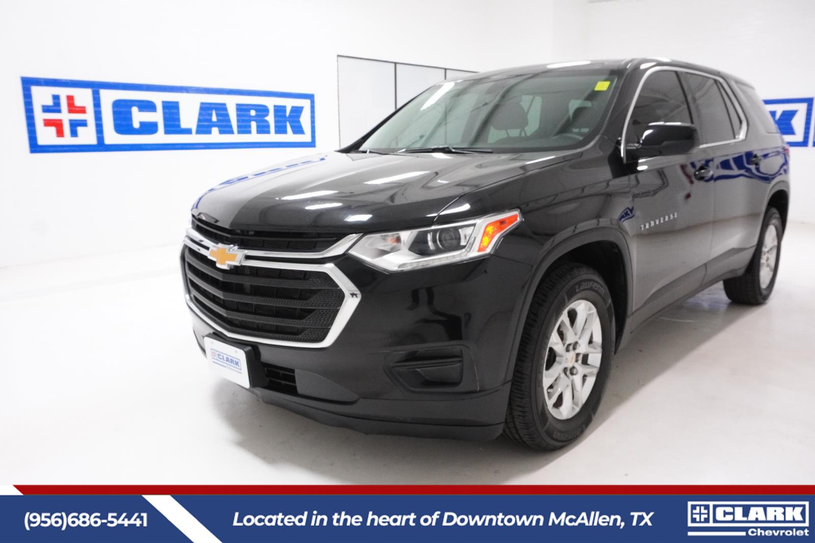 Mosaic Black Metallic 2021 Chevrolet Traverse LS FWD SUV / Crossover Front-Wheel Drive 9-Speed Automatic