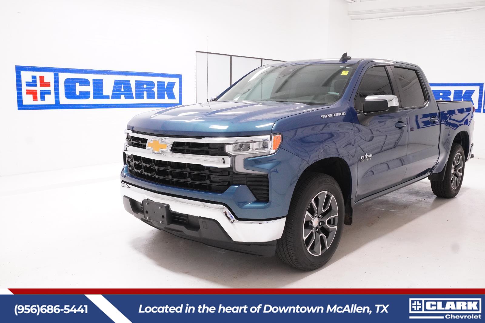 Lakeshore Blue Metallic 2024 Chevrolet Silverado 1500 LT Crew Cab RWD Pickup Truck 4X2 Automatic