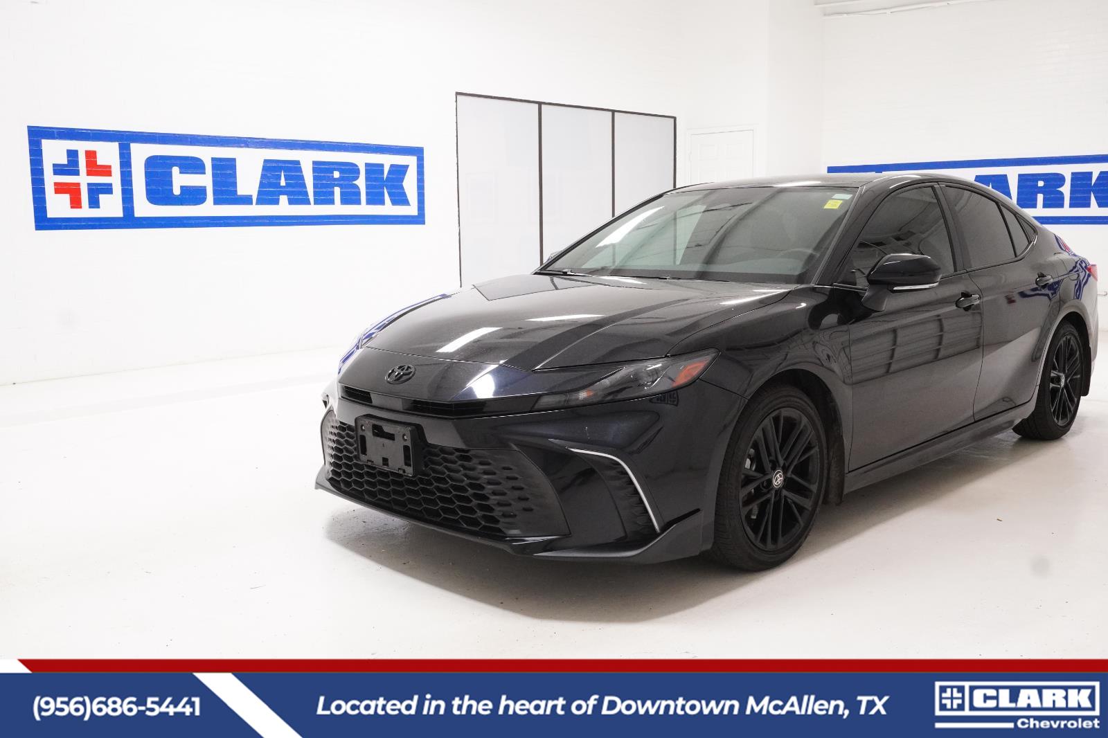 Midnight Black Metallic 2025 Toyota Camry SE FWD Sedan Front-Wheel Drive Continuously Variable Transmission