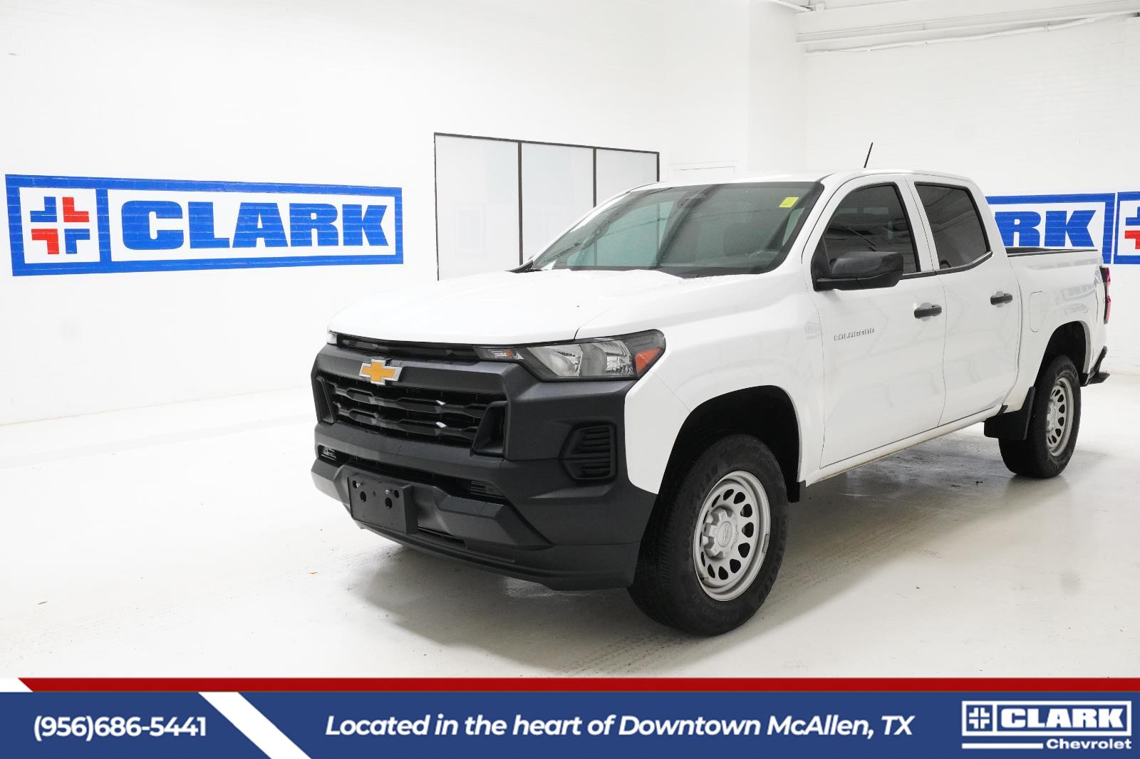 Summit White 2023 Chevrolet Colorado Work Truck Crew Cab RWD Pickup Truck 4X2 8-Speed Automatic