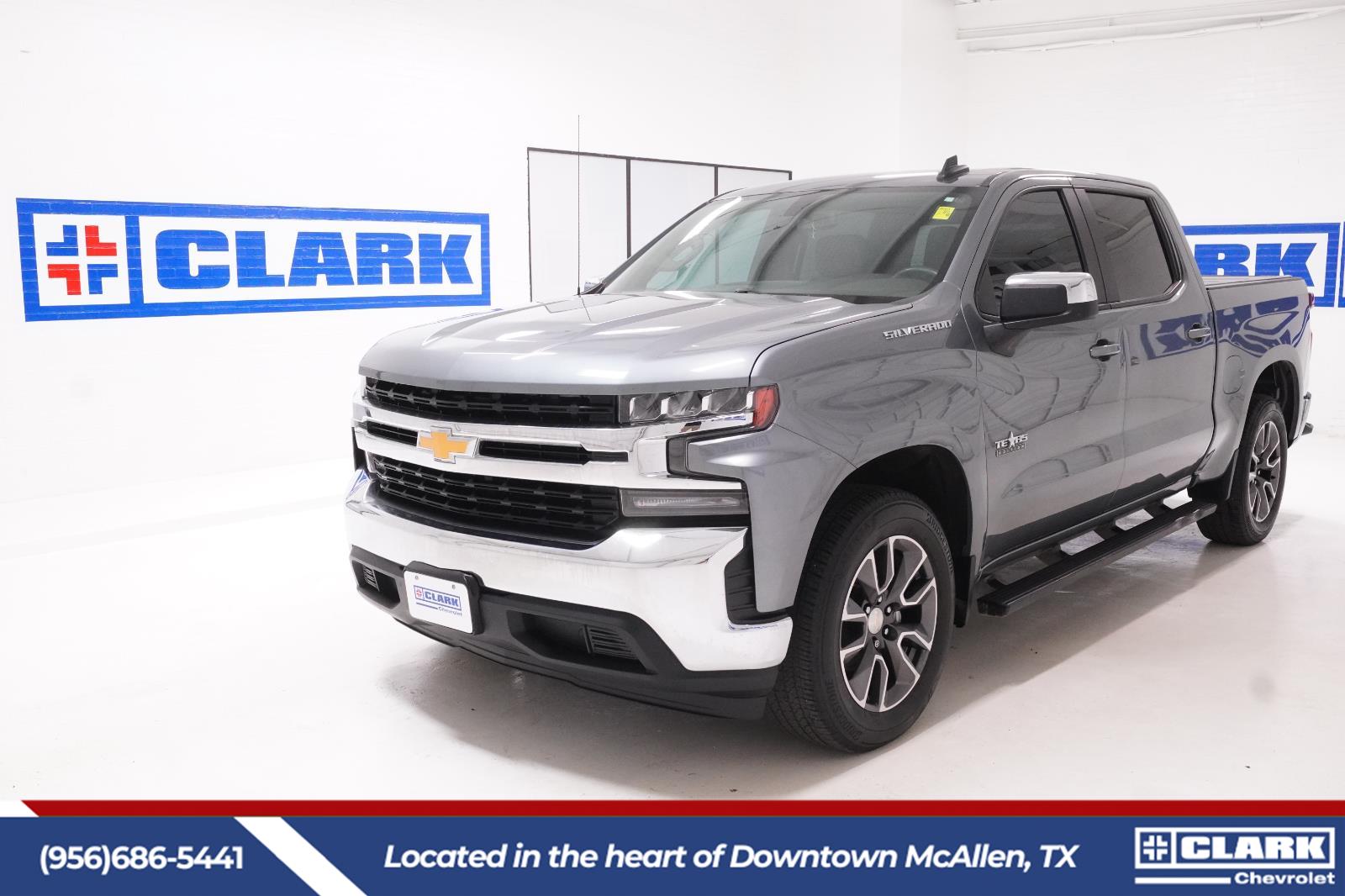 Gray (Satin Steel Metallic) 2022 Chevrolet Silverado 1500 LT Crew Cab RWD Pickup Truck 4X2 8-Speed Automatic