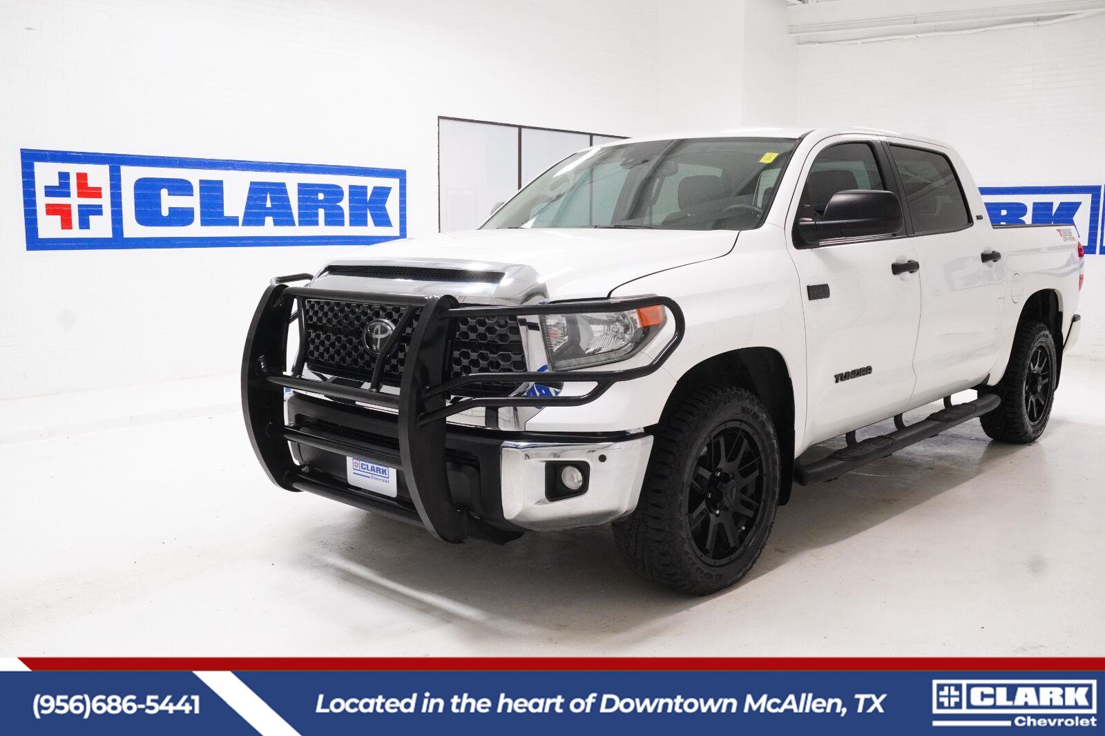 Super White 2021 Toyota Tundra Pickup Truck Four-Wheel Drive Automatic