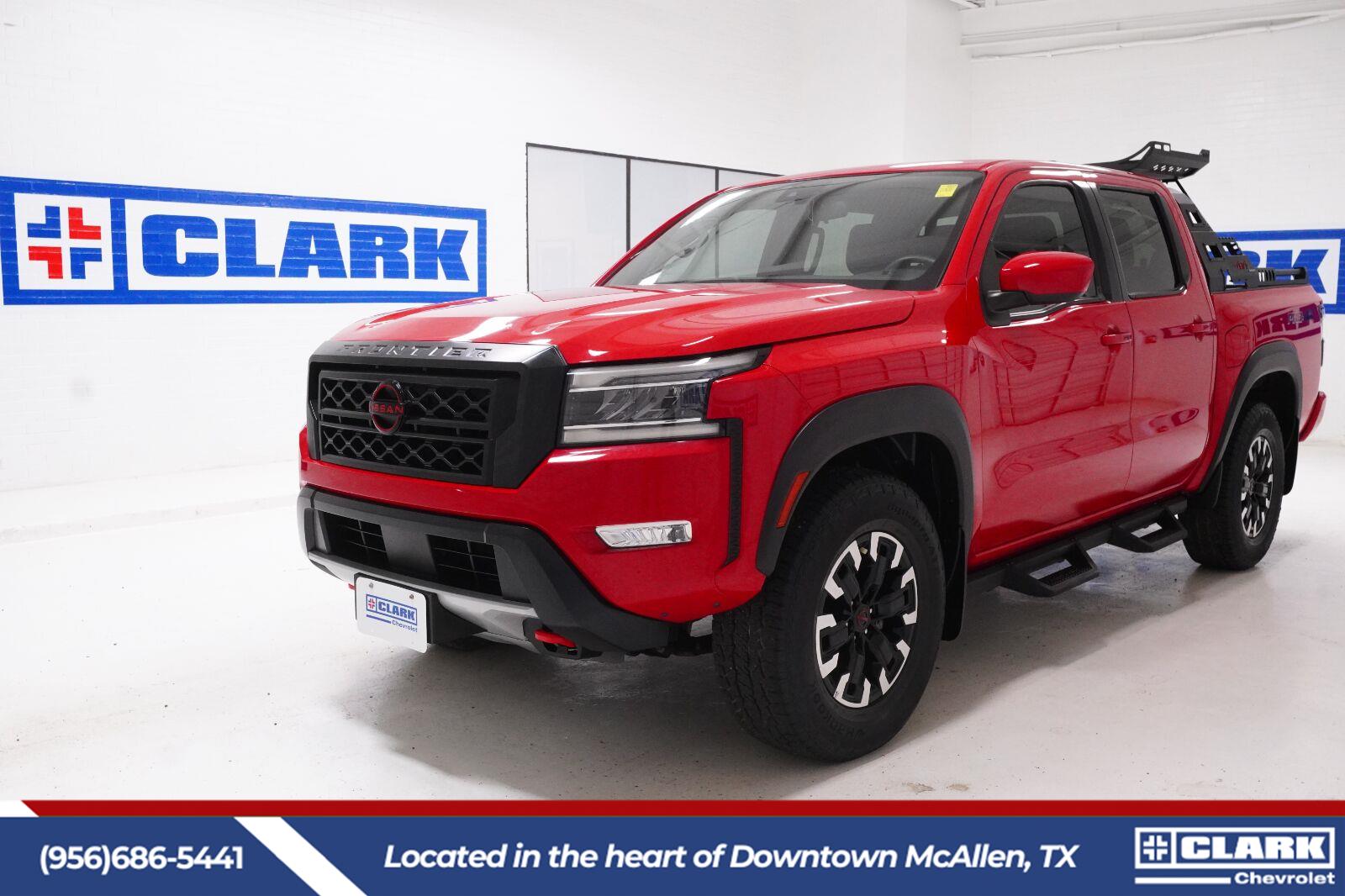 Red Alert 2024 Nissan Frontier Pickup Truck Four-Wheel Drive Automatic