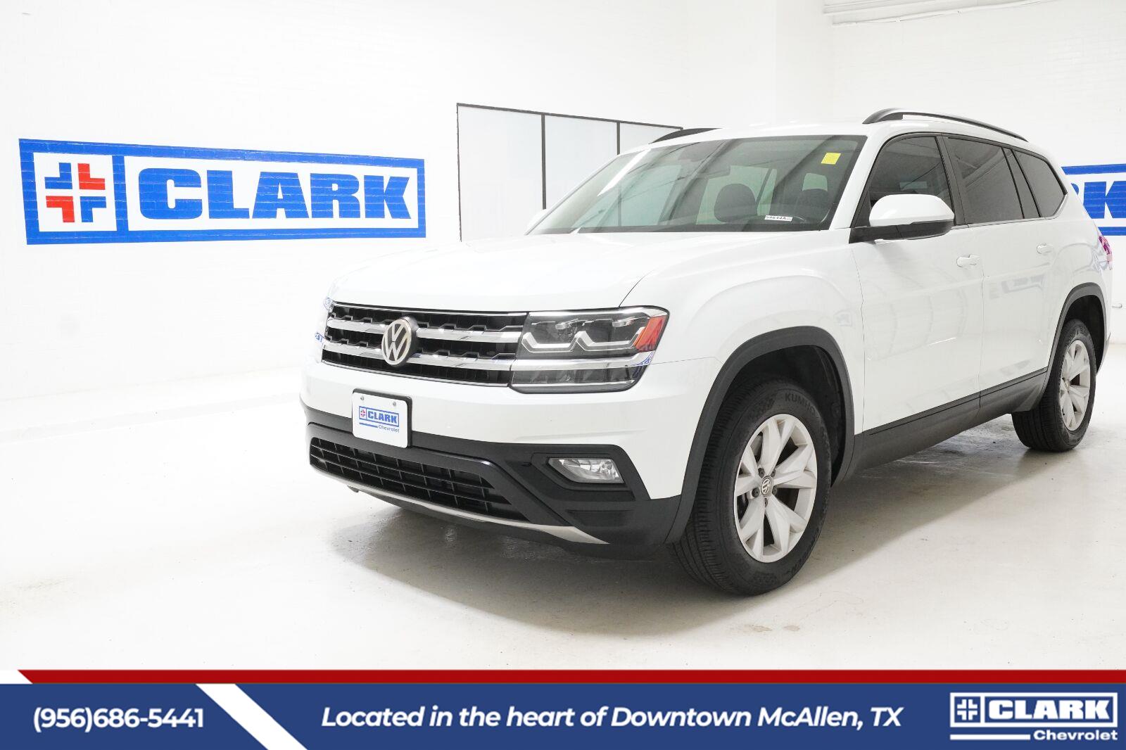 Pure White 2020 Volkswagen Atlas SUV / Crossover Front-Wheel Drive Automatic