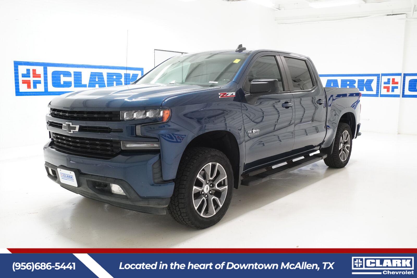Northsky Blue Metallic 2020 Chevrolet Silverado 1500 Pickup Truck Four-Wheel Drive 8-Speed Automatic
