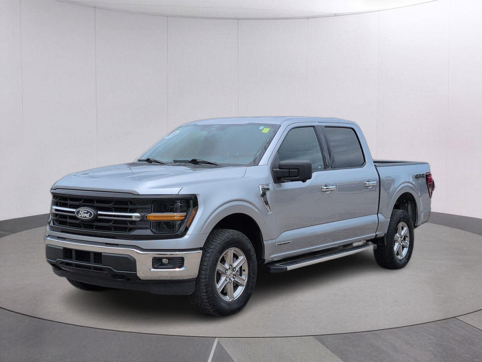 Iconic Silver 2024 Ford F-150 Pickup Truck Four-Wheel Drive Automatic