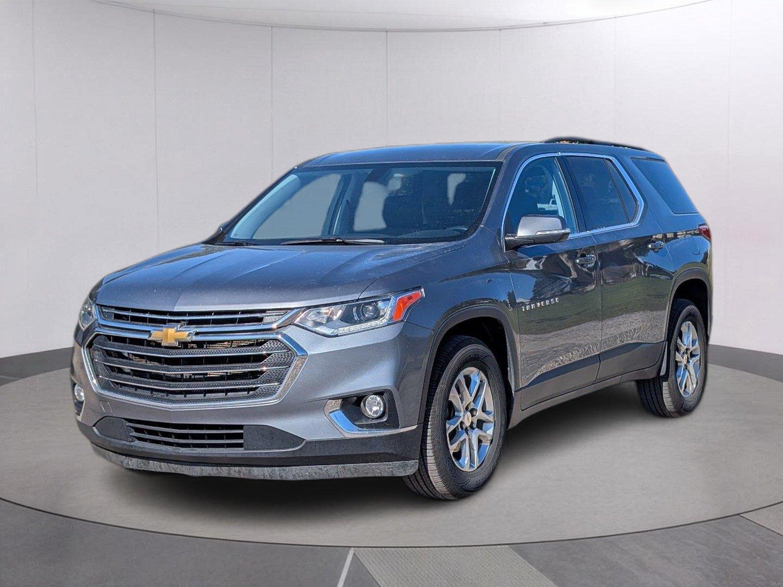 Gray (Satin Steel Metallic) 2021 Chevrolet Traverse SUV / Crossover Front-Wheel Drive 9-Speed Automatic