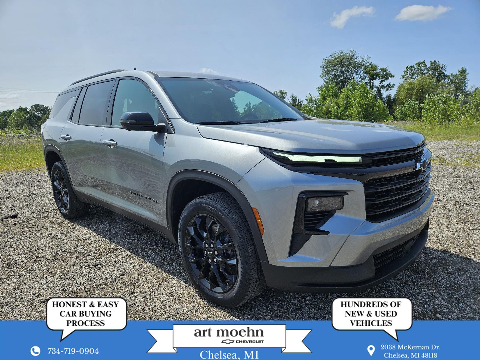 Sterling Gray Metallic 2024 Chevrolet Traverse SUV / Crossover Four-Wheel Drive 8-Speed Automatic