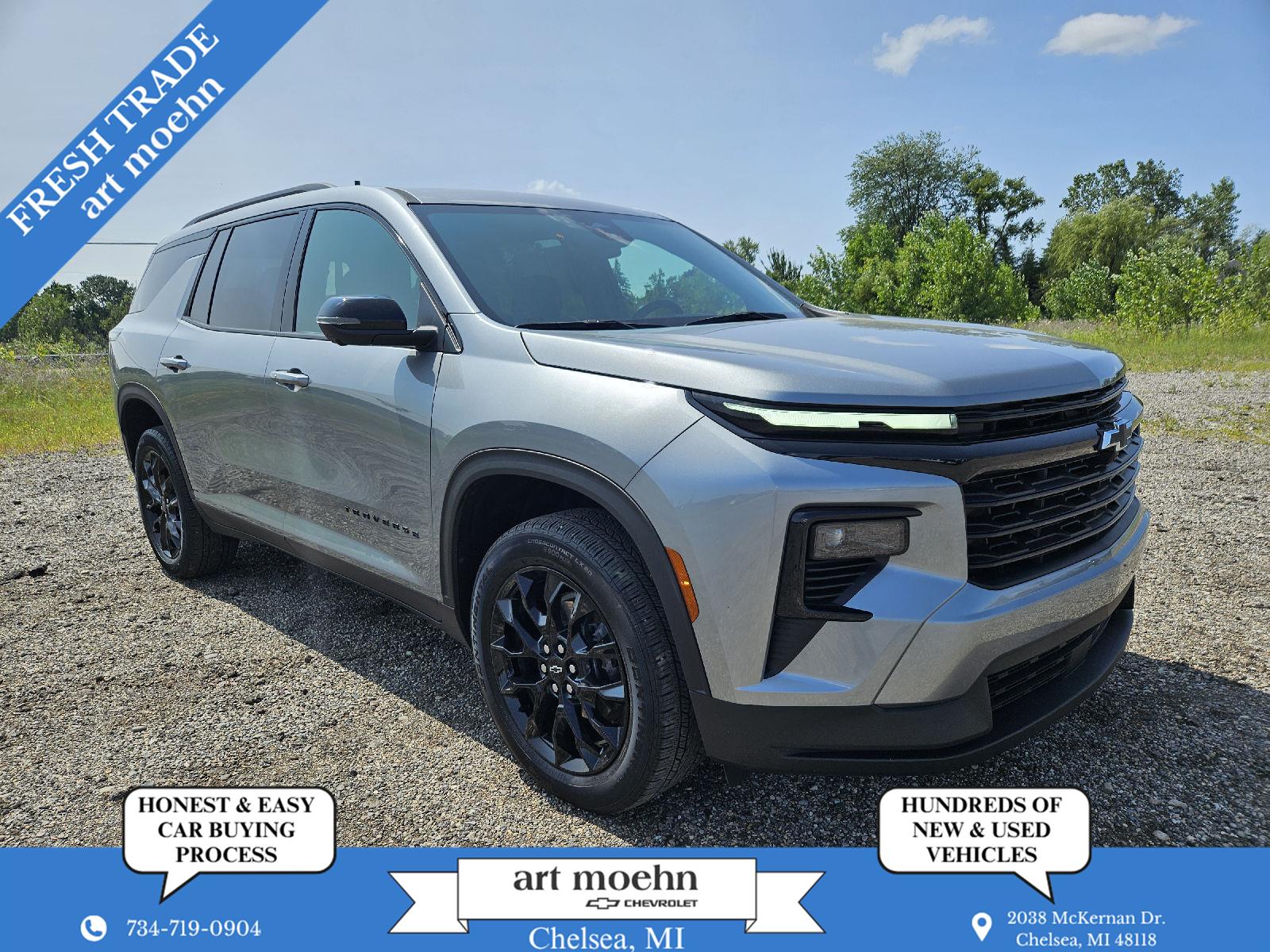 Sterling Gray Metallic 2024 Chevrolet Traverse SUV / Crossover Four-Wheel Drive 8-Speed Automatic