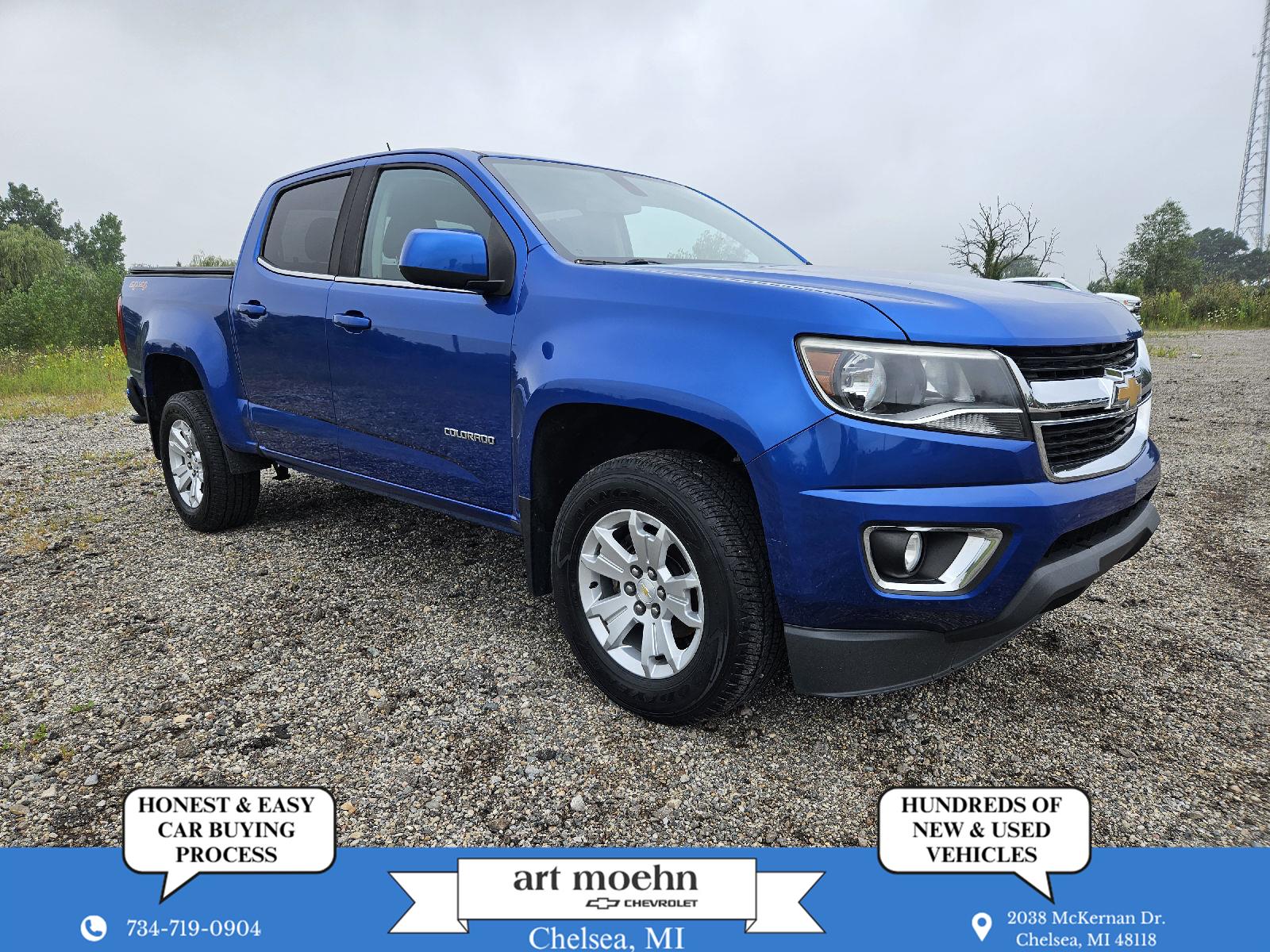 Kinetic Blue Metallic 2020 Chevrolet Colorado Pickup Truck Four-Wheel Drive 8-Speed Automatic