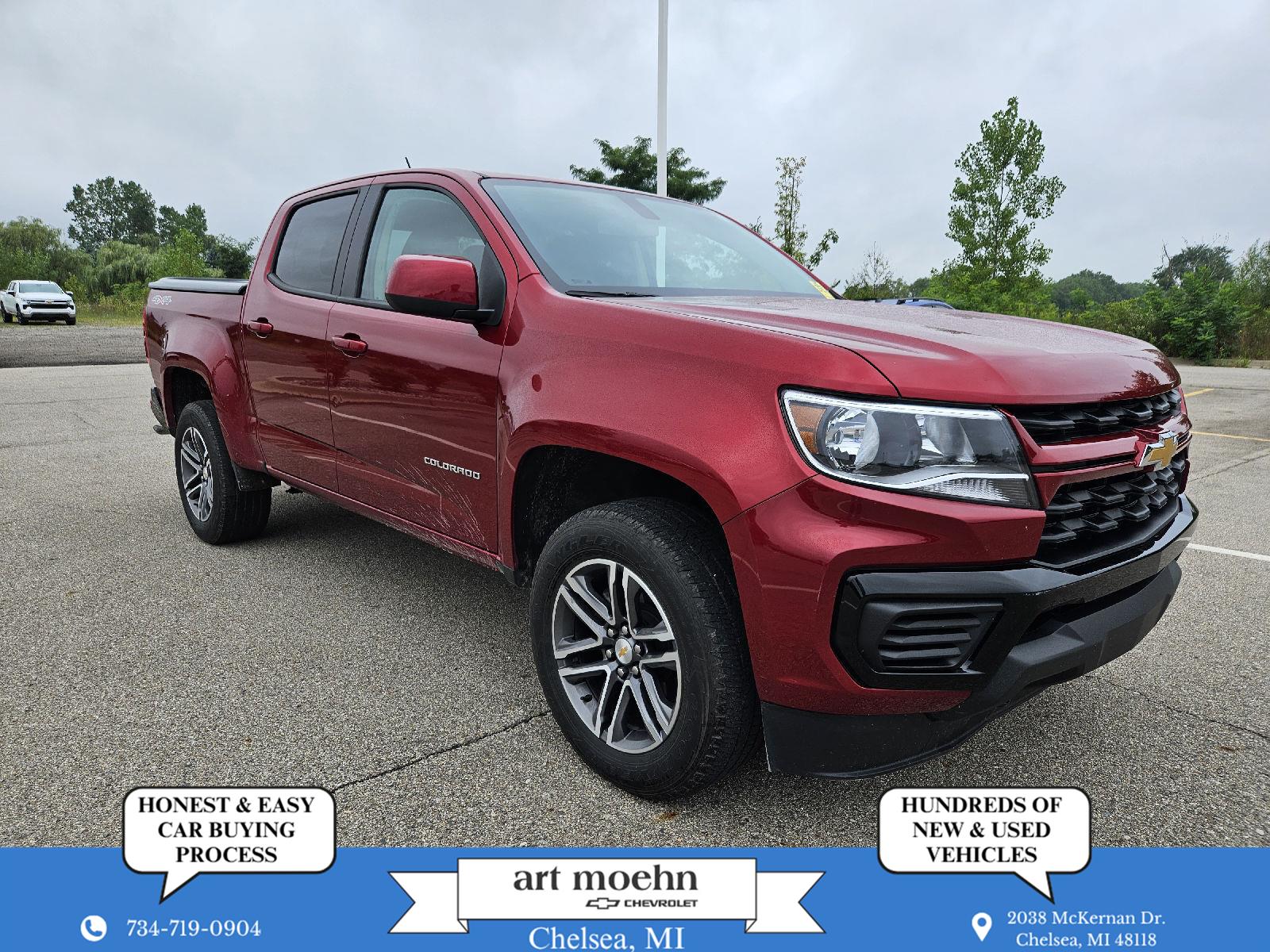 Cherry Red Tintcoat 2021 Chevrolet Colorado Pickup Truck Four-Wheel Drive 8-Speed Automatic