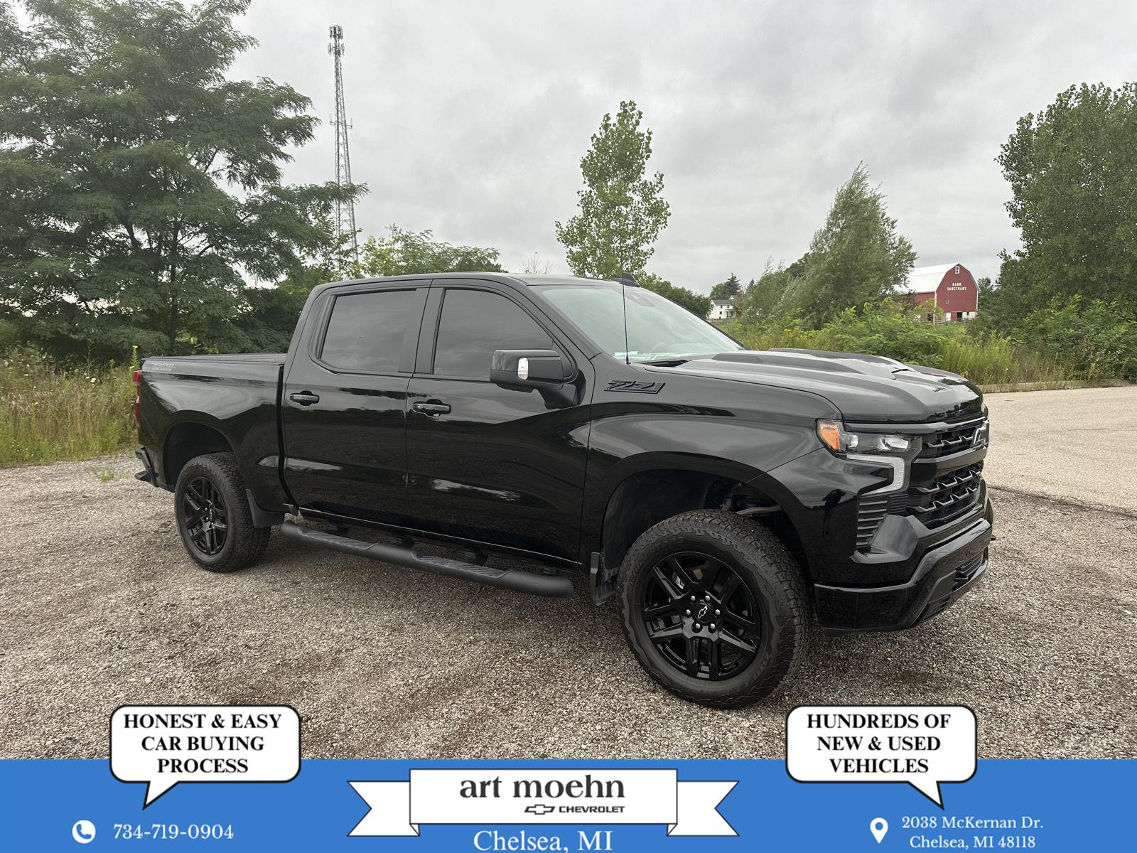 Black 2026 Chevrolet Silverado 1500 Pickup Truck Four-Wheel Drive Automatic