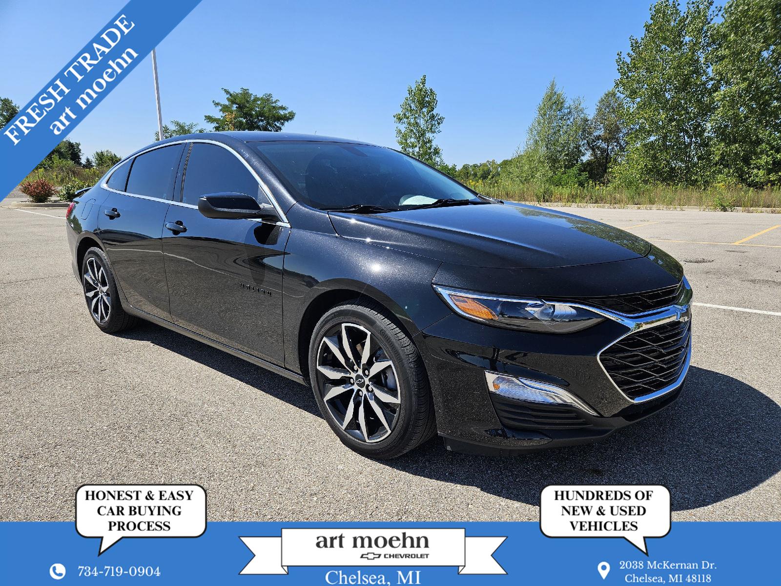 Mosaic Black Metallic 2022 Chevrolet Malibu Sedan Front-Wheel Drive Continuously Variable Transmission