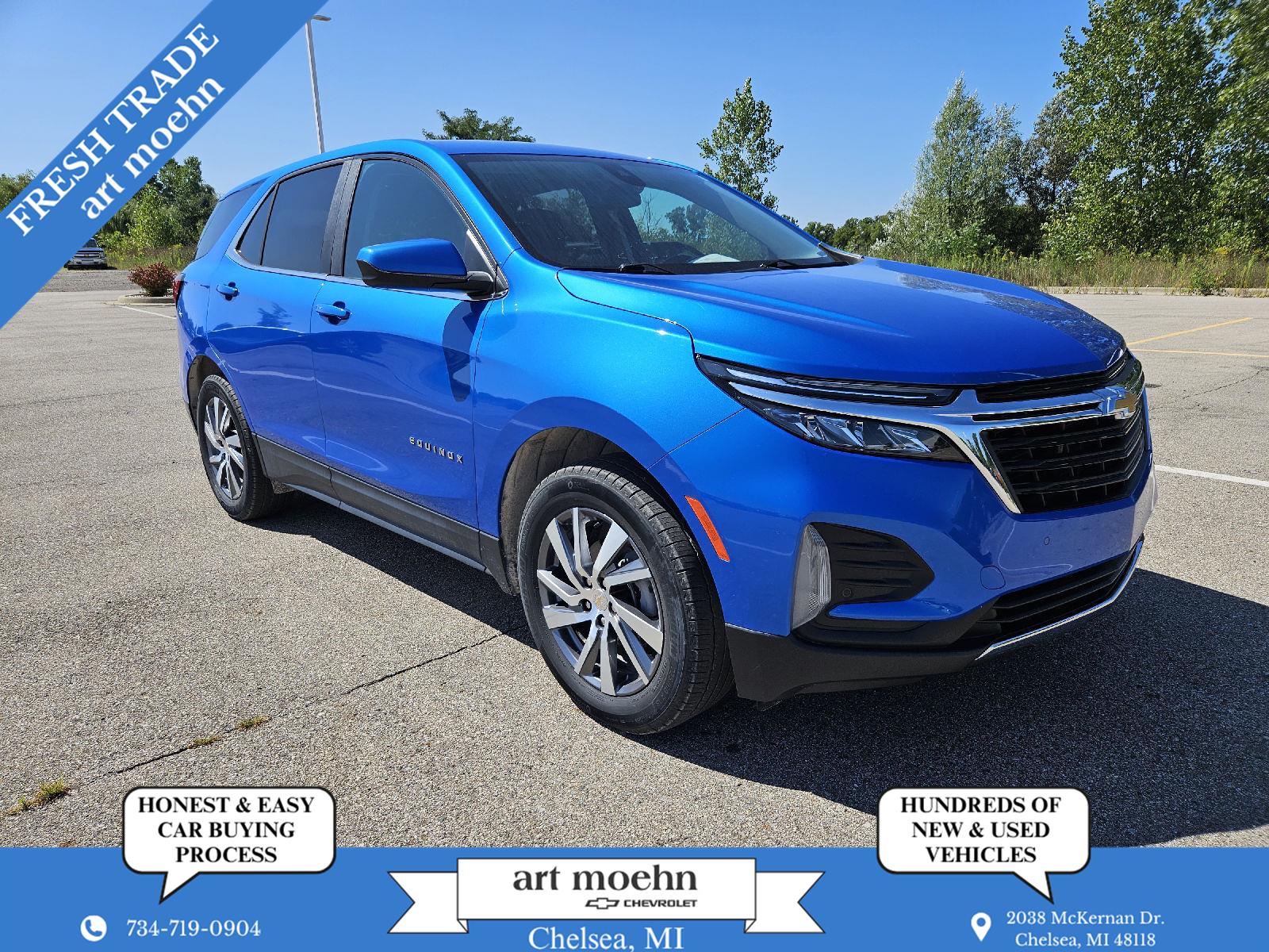 Riptide Blue Metallic 2024 Chevrolet Equinox SUV / Crossover Four-Wheel Drive 6-Speed Automatic Overdrive