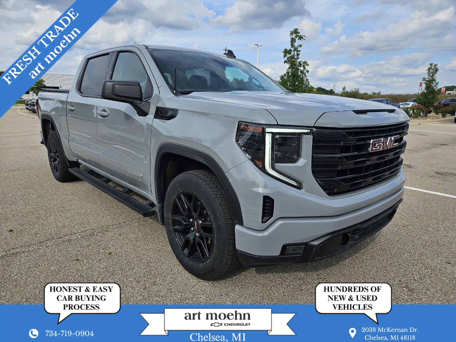 Thunderstorm Gray 2024 GMC Sierra 1500 Pickup Truck Four-Wheel Drive 8-Speed Automatic