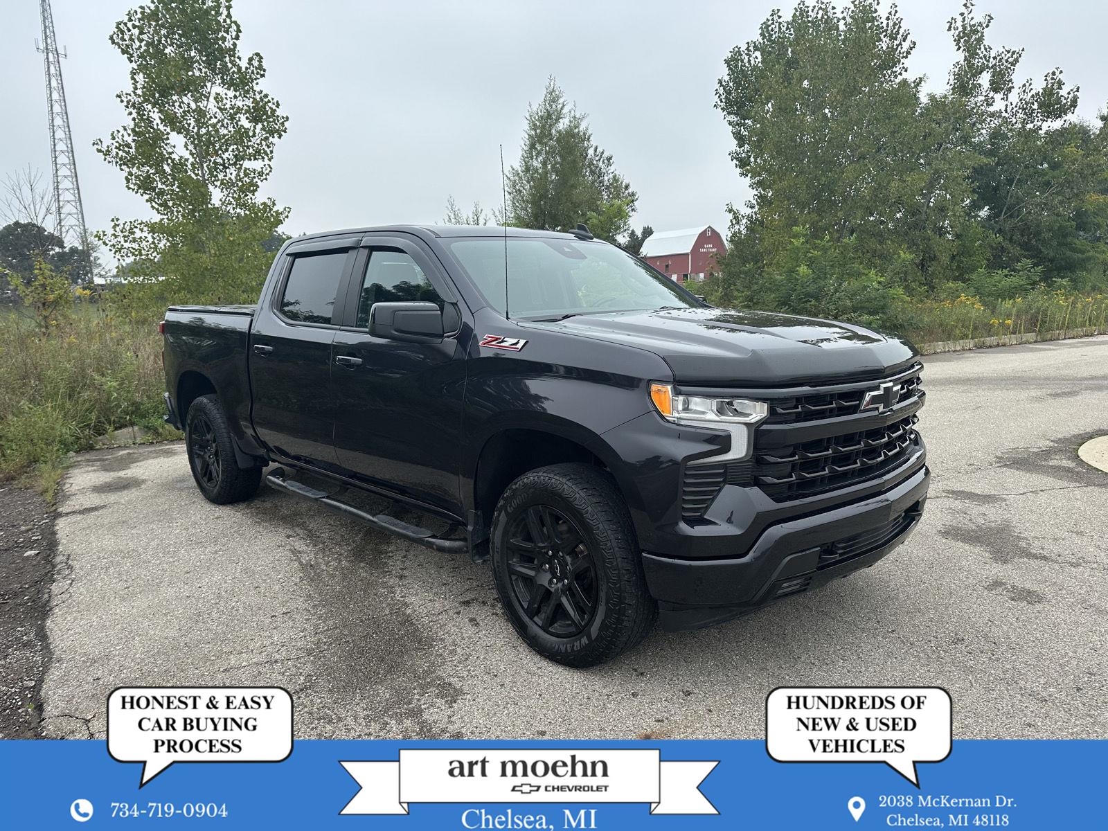 Dark Ash Metallic 2022 Chevrolet Silverado 1500 Pickup Truck Four-Wheel Drive Automatic