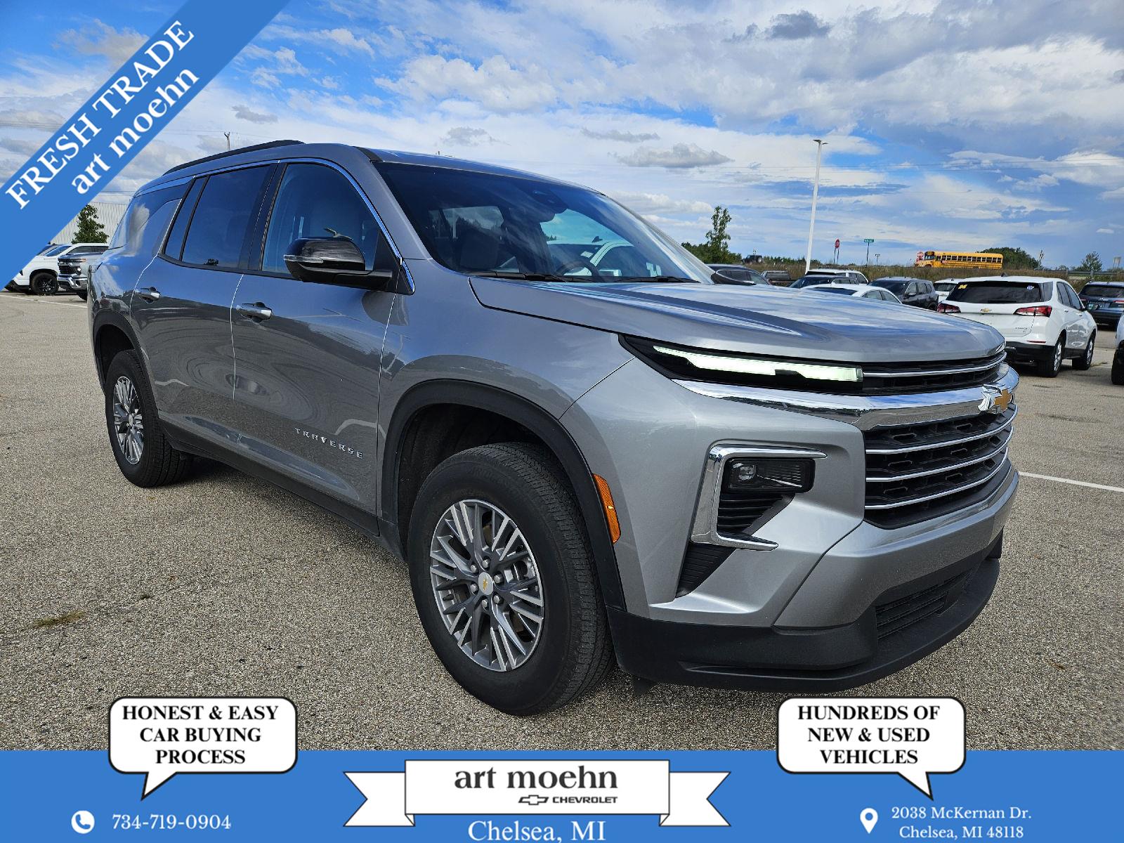 Sterling Gray Metallic 2026 Chevrolet Traverse SUV / Crossover Front-Wheel Drive 8-Speed Automatic
