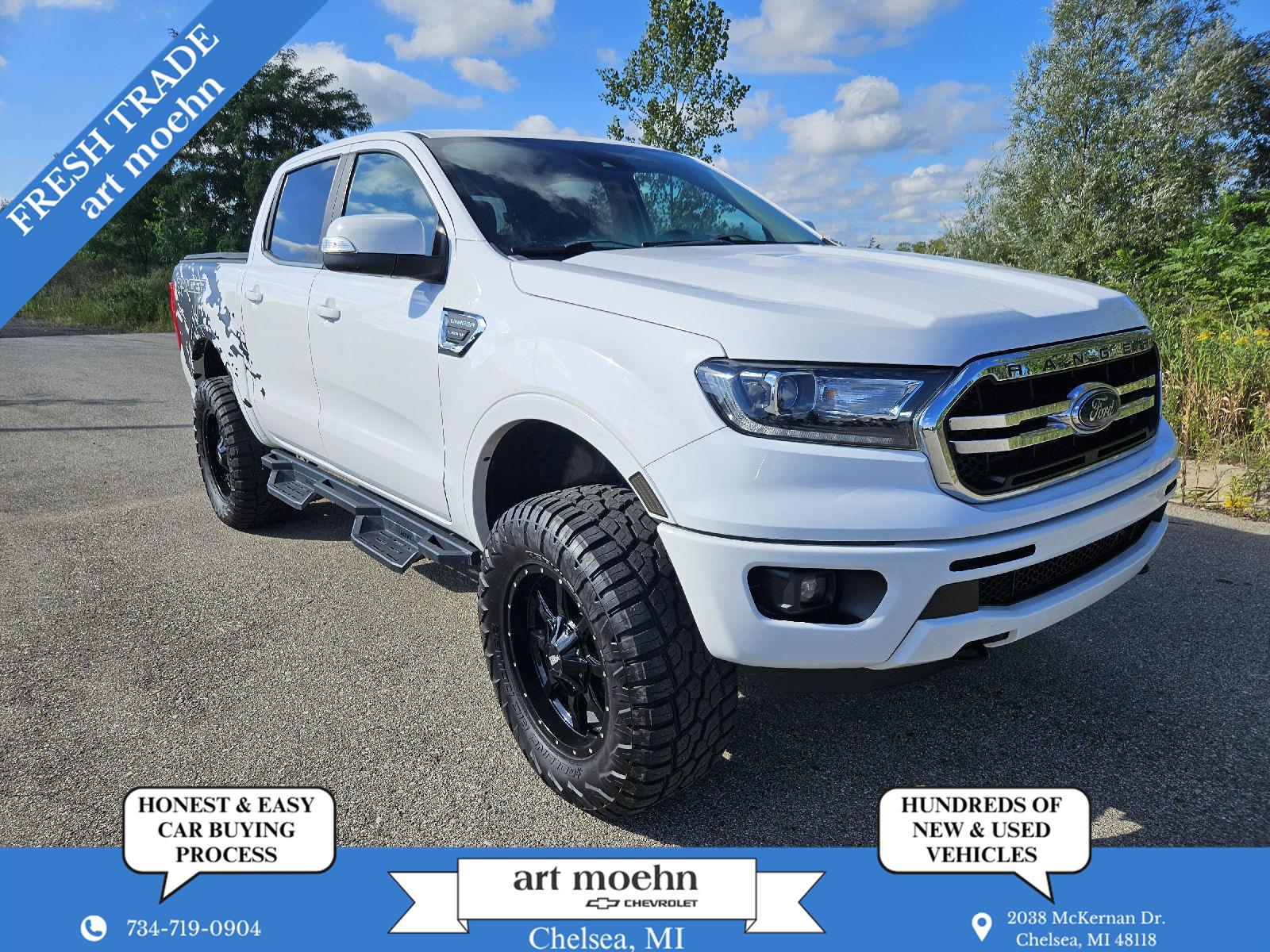 Oxford White 2021 Ford Ranger Pickup Truck Four-Wheel Drive Automatic