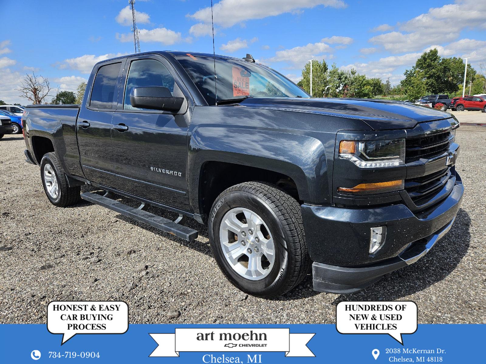 Gray (Graphite Metallic) 2019 Chevrolet Silverado 1500 Pickup Truck Four-Wheel Drive 6-Speed Automatic