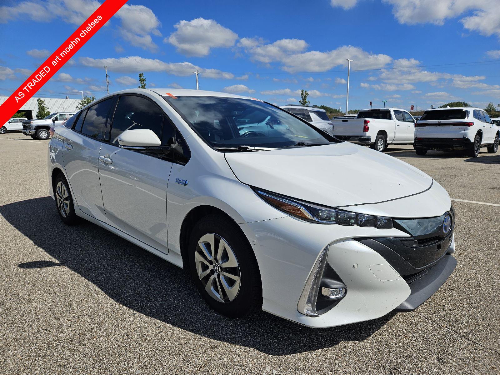 White (Blizzard Pearl) 2017 Toyota Prius Prime Hatchback Front-Wheel Drive Continuously Variable Transmission