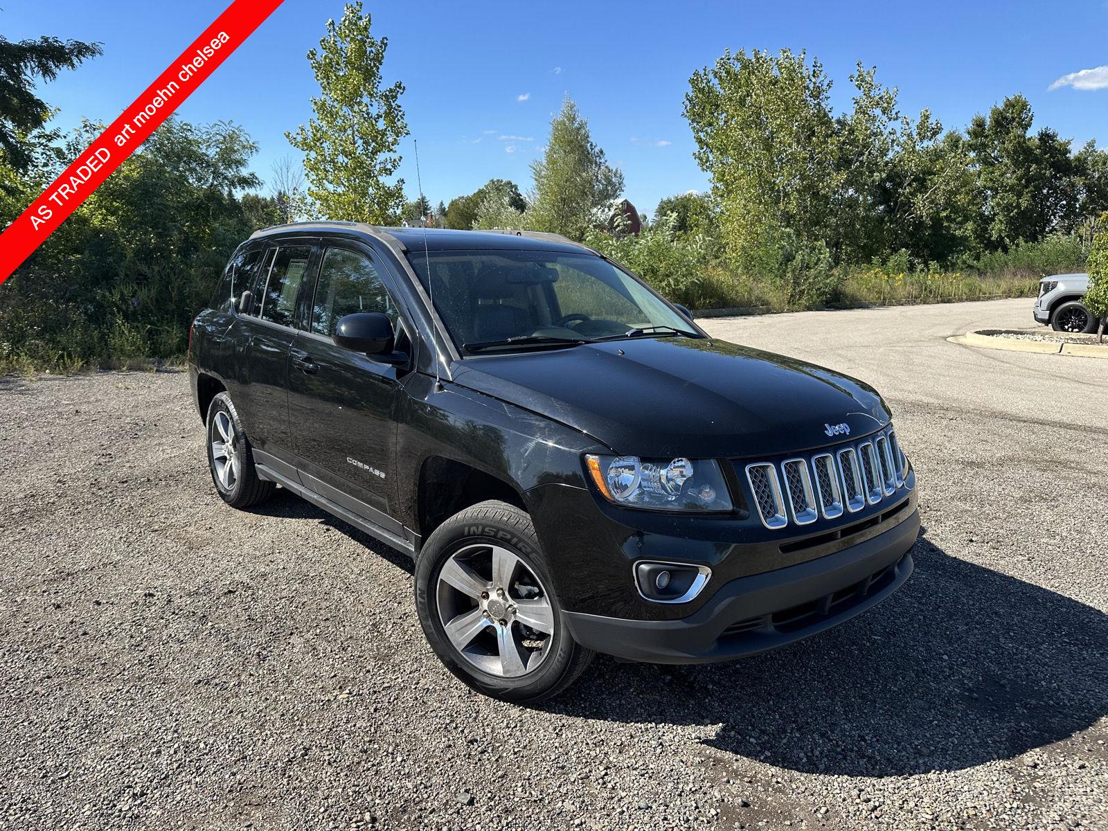 Black Clearcoat 2017 Jeep Compass SUV / Crossover Front-Wheel Drive Continuously Variable Transmission