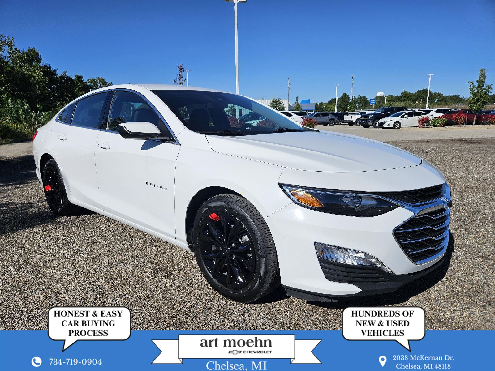 Summit White 2023 Chevrolet Malibu Sedan Front-Wheel Drive Continuously Variable Transmission