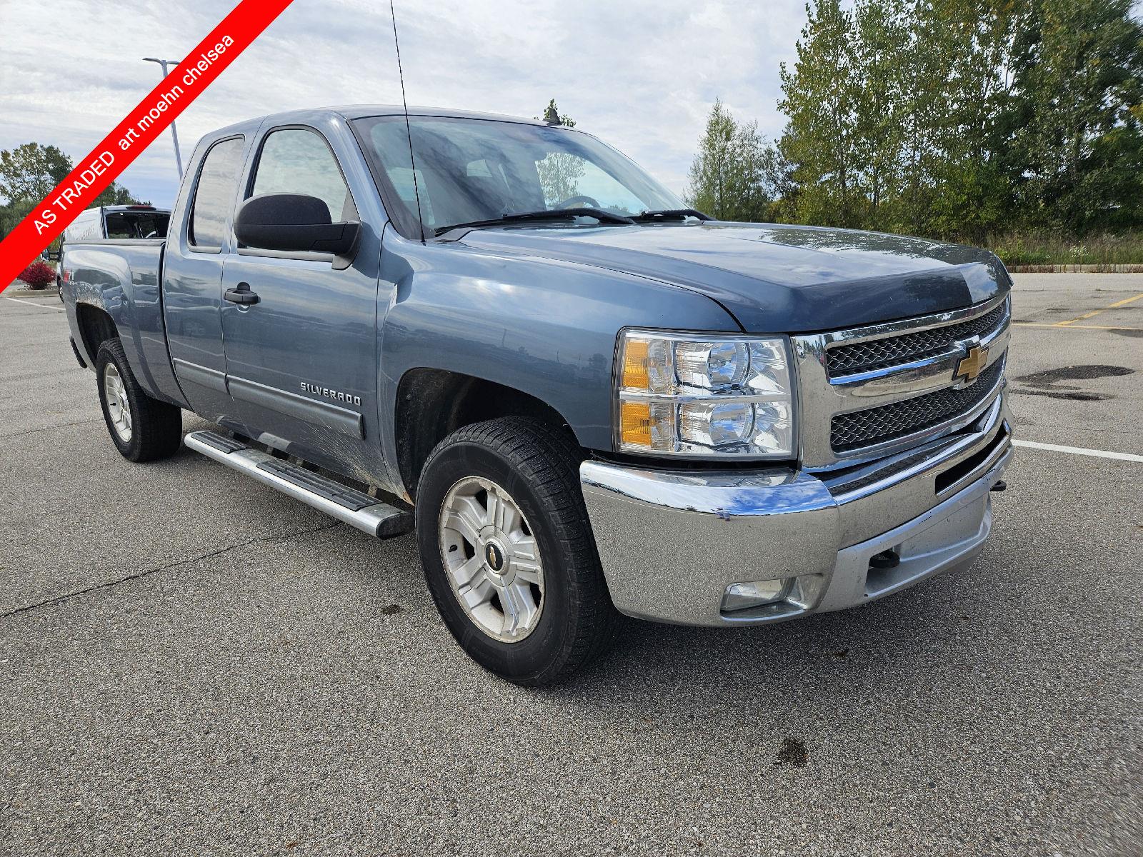 Blue Granite Metallic 2012 Chevrolet Silverado 1500 Pickup Truck Four-Wheel Drive 6-Speed Automatic