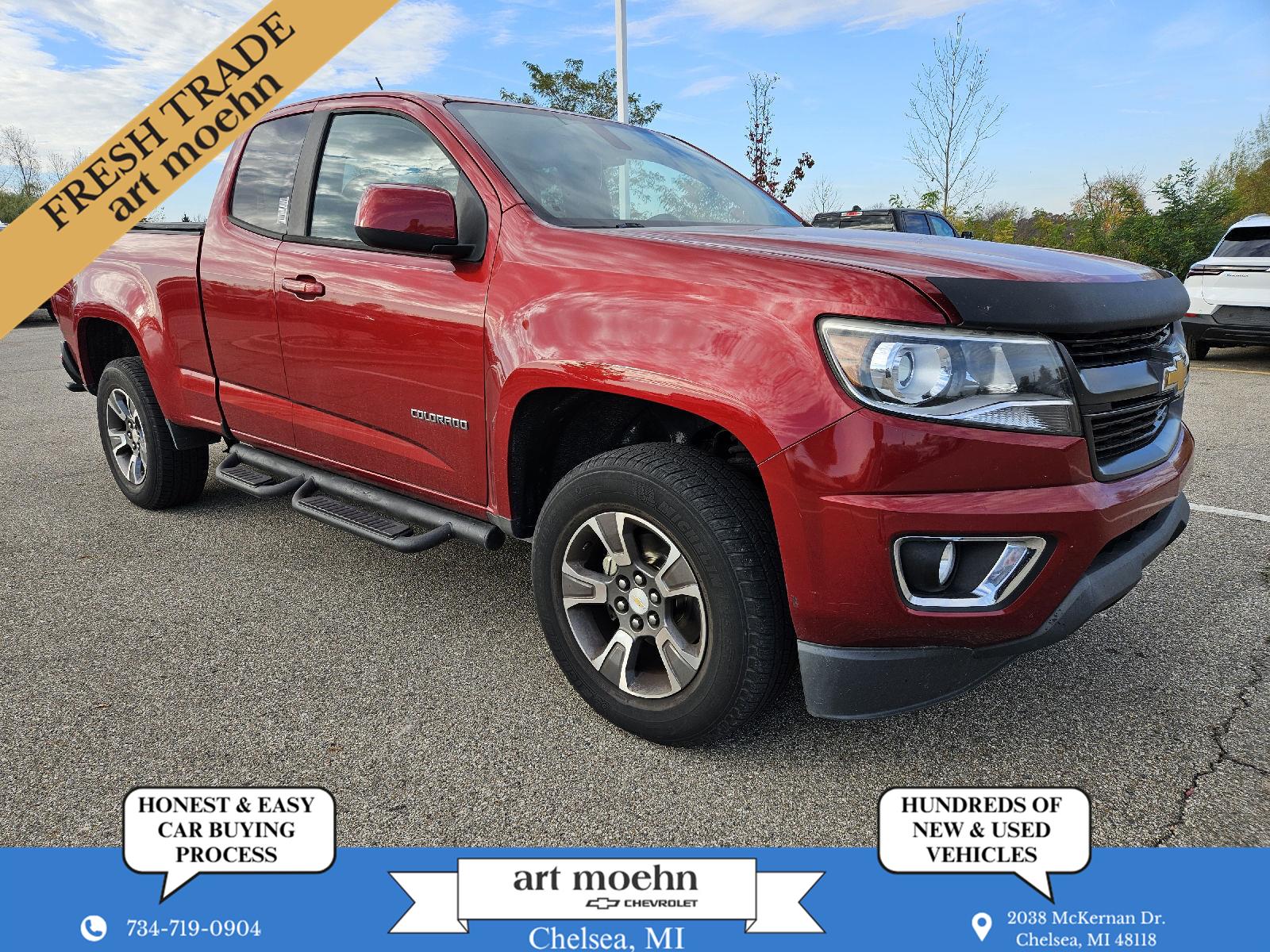 Red Rock Metallic 2015 Chevrolet Colorado Pickup Truck Four-Wheel Drive 6-Speed Automatic