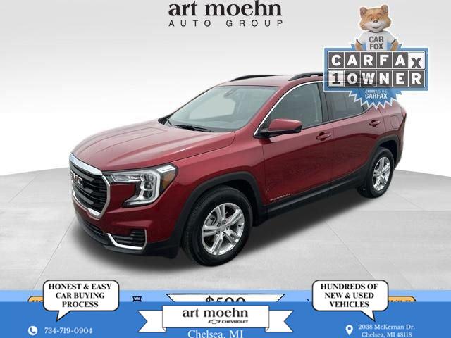Volcanic Red Tintcoat 2023 GMC Terrain SUV / Crossover Front-Wheel Drive 9-Speed Automatic Overdrive
