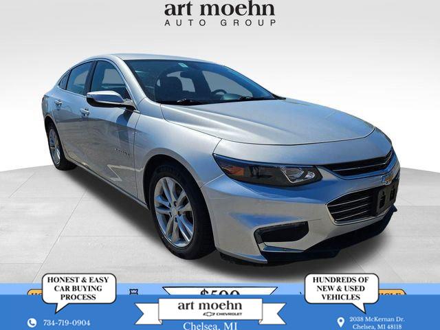 Silver Ice Metallic 2017 Chevrolet Malibu Sedan Front-Wheel Drive 6-Speed Automatic
