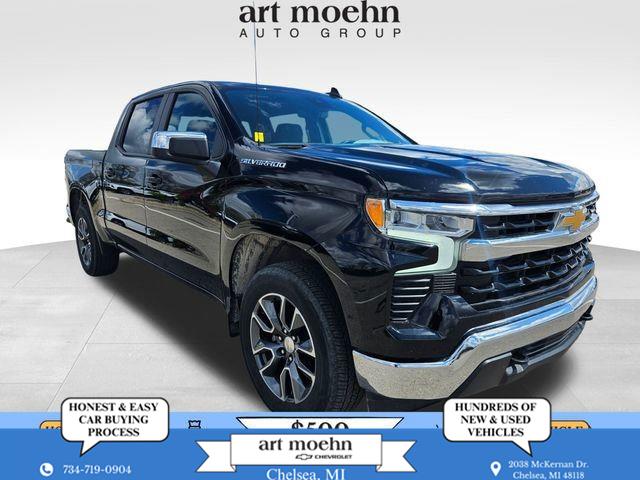 Black 2024 Chevrolet Silverado 1500 Pickup Truck Four-Wheel Drive 8-Speed Automatic