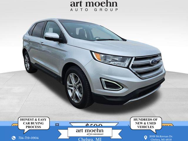 Ingot Silver Metallic 2015 Ford Edge SUV / Crossover Front-Wheel Drive 6-Speed Automatic