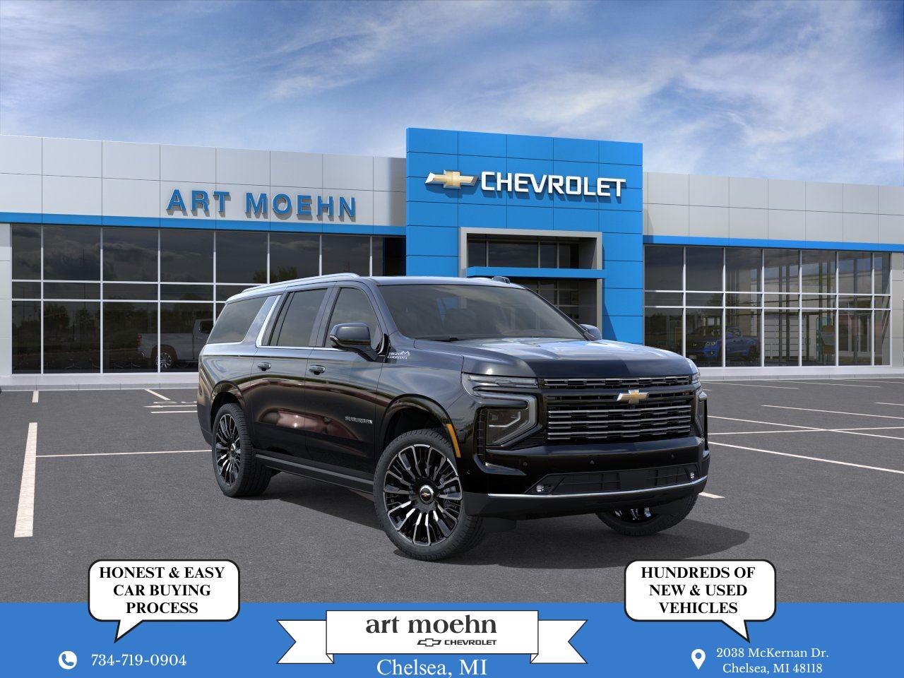 Black 2026 Chevrolet Suburban SUV / Crossover Four-Wheel Drive Automatic