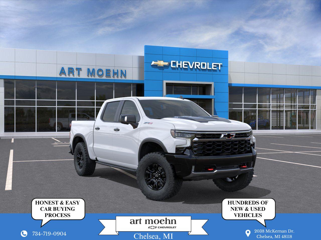 Summit White 2026 Chevrolet Silverado 1500 Pickup Truck Four-Wheel Drive Automatic