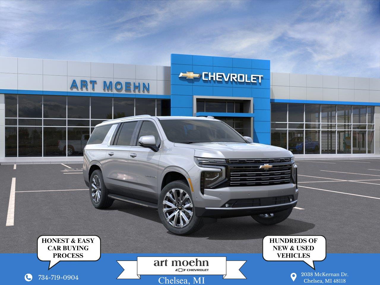 Sterling Gray Metallic 2026 Chevrolet Suburban SUV / Crossover Four-Wheel Drive Automatic